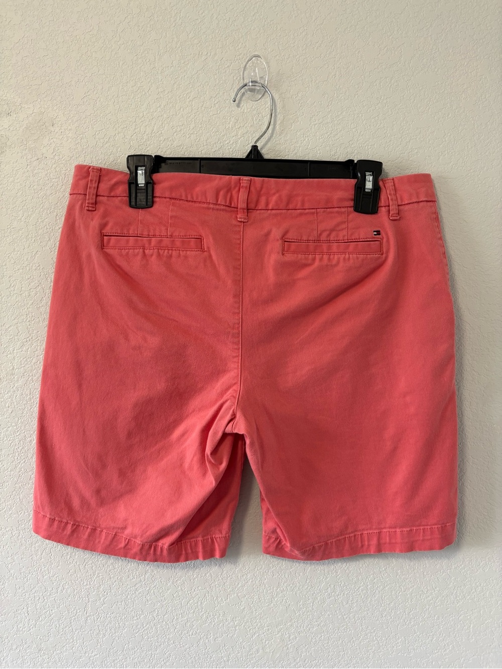 Tommy Hilfiger Womens Size 10 Coral Chino Shorts Stretch Cotton Preppy - Picture 7 of 10
